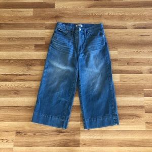 Madewell wide leg crop jeans